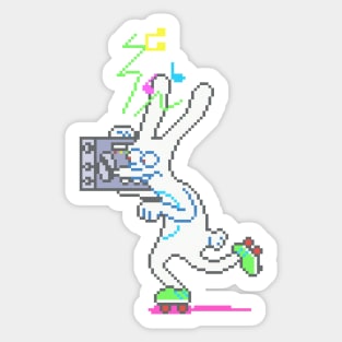 Binky Vintage 90's Pixel Art Simpsons Arcade Sticker